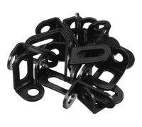 Healvian Instalación Estable y Resistente para Muebles de Hierro Negro 20 Soportes Metálicos en L Ideales para Proyectos de Bricolaje y Estantes de Gabinete