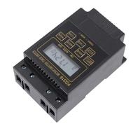 Healvian Interruptor Horario Plástico de Microcomputadora 30 A Temporizador de Microcomputadora Negro 220 V Pantalla Clara para Cuadro Eléctrico