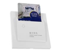 Healvian Interruptor Operado por Tarjeta de 20, Interruptor Activado con Tarjeta para Hoteles, Panel de PC Blanco, Diseño de 3 Hilos, Apagado Automático y Retardo, para Habitaciones