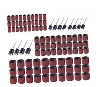 Healvian Juego de 102 Bandas de Lijado Taladro de Uñas Grano 80 Accesorios de Lijado Herramientas de Cerámica y Madera Compatible Proxxon