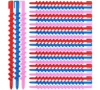 Healvian Juego de 20 Varillas para Permanente de Cabello en Espiral Multifunción para Mujeres de Grado de Salón Agarre Cómodo Versátiles para Diferentes de Cabello Color Aleatorio