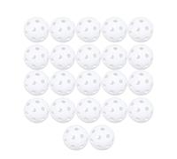 Healvian Juego de 22 Balones de Plástico para Práctica de Golf Interior y Exterior, Bolas Orificios para Vuelo Estable, Color, Tamaño Oficial para Entrenamiento Deportivo