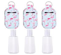 Healvian Juego de 3 Botella Protectora de Perfume Portátil Botella de Mano Rellenable Tapa 30ml Neopreno para Colgar en Bolsos y Carteras Vacías para Jabón y Loción Recuerdos de Fiesta