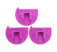 Healvian Juego de 3 Reglas para Patchwork y Costura de Plástico Rígido 2Mm 3Mm y 4Mm Guía para Dedo Pulgar Plantilla de Precisión para Acolchado y Medición de Bordes Proyectos DIY