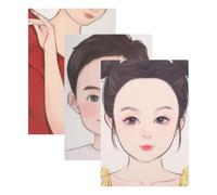 Healvian Juego de 3 Tableros Reutilizables para Pintura Facial Plantillas Lavables, Colores Vivos, Tamaño Mediano, Ideales para Práctica de Maquillaje Infantil y Carnaval, Material