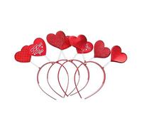 Healvian Juego De 4 Diademas Para El Día De San Valentín Accesorios Para El Cabello Con Forma De Corazón De Moda Para Mujeres Y Niñas