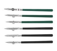 Healvian Juego de 6 Bolígrafos de Dibujo de Precisión Punta Fina Ajustable Herramienta para Líneas Rectas Dibujo Técnico Cartografía y Enmascarado Colores Verde y Negro Tamaños