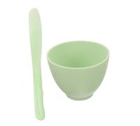 Healvian Juego De Bol Para Mascarillas Faciales y Palito Mezclador Grande, Silicona De Belleza, Set Diy Para Esteticistas, Verde, Para Preparar Mascarillas Caseras
