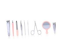 Healvian Juego de Cortaúñas de Seguridad 9 Piezas Juego de Manicura Cortaúñas Estuche de Almacenamiento