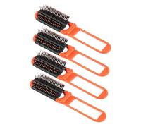 Healvian Juego De Peines Plegables 4pcs Cepillo Pelo Viaje Plegable Peine De Viaje Para Mujeres y Hombres Espejo Incluido