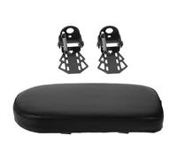 Healvian Juego de Reposapiés Traseros para Bicicleta Cojín Acolchado Negro Pedales Resistentes y Asiento Trasero para Pasajeros Infantiles Accesorios Impermeables para Ciclismo Familiar
