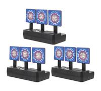 Healvian Juguete de Práctica de Tiro 3 Piezas Reiniciable Automático, Dianas Metálicas Compactas para Entrenamiento Deportivo, Reutilizable para Práctica de Competición y Juegos Familiares