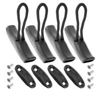 Healvian Kit de 4 Asas para Kayak y Canoa, Mango ergonómico con cordón y Tornillos incluidos, Accesorios para embarcaciones y Actividades acuáticas
