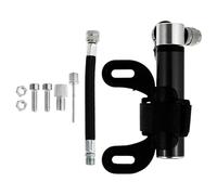 Healvian Kit de Bomba de Aire Portátil para Bicicleta Minibomba de Aleación de Aluminio Negra Inflador de Alta Presión para Neumáticos y Balones y Ligero para Ciclismo y Deportes