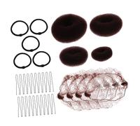 Healvian Kit De Herramientas Para El Cabello 32 Piezas Redecillas Invisibles Cubremoños Para Hacer Trenzas Ideal Para Eventos