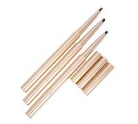 Healvian Kit De Lápices De Cejas 3pcs Rosa Dorado Marrón Negro Resistente Al Agua