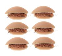 Healvian Kit De Práctica De Maquillaje 3 Pares De Pestañas De Párpado Herramienta De Extensión De Pestañas