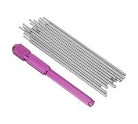 Healvian Kit de Recambios para Bolígrafo de Tatuajes Soporte de Aleación Púrpura, Fácil de Transportar y Ayuda a Dibujar Precisión para Suministros Auxiliares de Tatuaje