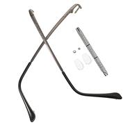 Healvian Kit De Reparación Para Gafas Patillas De Repuesto y Destornillador, Almohadillas Nasales Compatibles, Metal En Tono Pistola, Para Hombres y Mujeres, Uso Doméstico y Personal