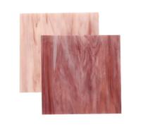 Healvian Láminas De Vidrio Decorativas para Bricolaje, 2 Piezas Color Púrpura Claro y Oscuro, Vidrio Duradero y Pulido, Arte Manual para Decoración del Hogar y Manualidades Creativas