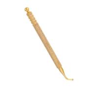Healvian Lápiz de Acupresión Cabezal Curvo de Cobre 1 Unidad Varilla de Presión para Puntos Auriculares Masajeador Portátil para Acupuntura en Oreja Uso en Casa y Terapia Alternativa