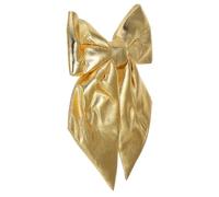 Healvian Lazo Grande de Tela Dorado Reutilizable para Decoración de Bodas y Navidad Lazo Gigante para Árbol Puerta Chimenea y Eventos Fácil de Colgar y Resistente