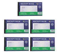 Healvian Libro de Recibos Comerciales 2 Copias, 5 Unidades por Paquete, Formulario de Pedido y Facturas para Pequeñas Empresas, Bloc de Recibos de Caja Portátil para Gestión de Gastos