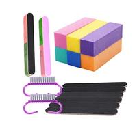 Healvian Limas de Uñas Mini Cepillo de Uñas Duradero Pulidores para Manicura Tira de Lijado Herramienta de Manicura