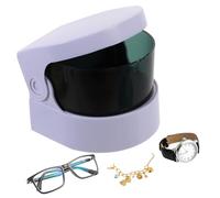 Healvian Limpiador Inalámbrico Inteligente para Joyas y Prótesis Mini Máquina de Limpieza Profunda Portátil Blanca Control Inteligente para Dentaduras y Alineadores