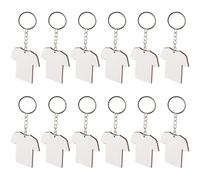 Healvian Llaveros en Blanco para Sublimación 36 Piezas DIY Llavero Artesanal de MDF para Transferencia de Calor Suministros Clave para Manualidades y Regalos Personalizados