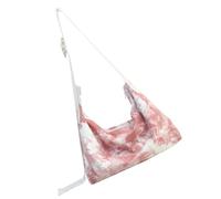 Healvian Lona Tie Dye para Mujeres Bandolera Casual de Gran Capacidad para Estudiantes de Hombro Rosa