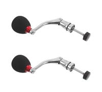 Healvian Mango de Carrete de Pesca Metálico Rojo Tamaño Mediano Compatible con Series 2000 y 3000 2 Piezas con Empuñaduras Eva Repuesto para Manija del Carrete de Pesca Resistente