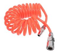 Healvian Manguera Flexible Espiral de Poliuretano PU para Compresor de Aire 8X5 MM 3 Metros Conectores Kit de Manguera de Aire para Bombas y Herramientas de Alta Presión
