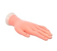 Healvian Manicura Prótesis de Mano Modelo de Mano Falsa de Silicona Herramienta de Manicura para Práctica para Entrenamiento para Decoración de Uñas
