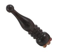 Healvian Masajeador de Ojos Artesanal de Sándalo y Cuerno de Carnero, Herramienta Portátil de Masaje Facial Ergonómica para Senos Paranasales y Contorno Ocular, Equipo de Masaje de Madera