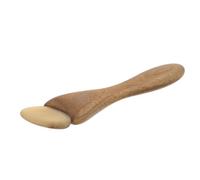 Healvian Masajeador Facial de Sándalo Verde, Palo de Acupresión y Raspado Gua Sha para Ojos, Herramienta de Masaje de Madera Natural, Diseño Compacto para Cuidado Facial y Alivio de