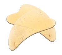 Healvian Masajeador Facial Gua Sha de Cuerno de Buey Juego de 2 Piezas Triángulo Grueso para Rostro y Cuello Herramienta Portátil para Reducir Bolsas y Ojeras Mejora Circulación y