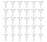 Healvian Mini Ligeros y Suaves Embudos de Plástico Transparente para Llenado de Botellas de Aceite y Agua Cosmética para Uso en Dispensadores y Frascos