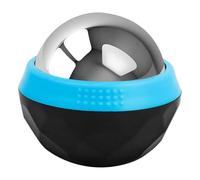 Healvian Mini Masajeador de Músculos Inoxidable Herramienta Portátil para Masaje Corporal y Relajación Masajeador Facial y Muscular Frío y Caliente Azul