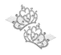 Healvian Mini Peine Para El Pelo De Niña Para Mujer Accesorio De Princesa Con Flores Diadema Con Clip Conjunto De Tocado