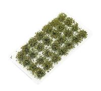 Healvian Miniatura de Arbustos Realistas de Resina Color Marrón Amarillento para Decoración de Jardín, Grupo de Arbustos Simulados para Microscenarios y Modelismo, Accesorio Escénico DIY