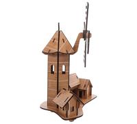 Healvian Modelo de Ensamblaje de Molino de Viento para Manualidades Kit Científico de Juguete para Experimentos el Aula Proyecto de Bricolaje