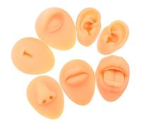 Healvian Modelo De Parte Del Cuerpo De Silicona Para Practicar Piercings Material Didáctico Modelo De Lengua De Ojo y De Nariz Herramienta De Enseñanza Para Clases De Perforación Facial y e