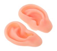 Healvian Modelo Oreja Silicona Suave y Flexible para Práctica de Piercing Reutilizable Color Herramienta Entrenamiento Realista para Principiantes