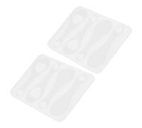 Healvian Molde de Silicona para Fichas de Carrito Compra 2 Unidades Molde Pequeño Multifuncional para Fundición de Resina Epoxi Lavable y Fácil de Desmoldar Adecuado para Manualidades