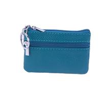 Healvian Monedero De Piel para Mujer Estuche Multifuncional Cremallera Bolsa De Almacenamiento para Viaje Billetero Organizador