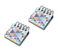 Healvian Notas Adhesivas Fluorescentes 2 Unidades Papel de Colores Tamaño Compacto para Oficina y Escuela Notas para Apuntes y Recordatorios Material Seguro y Práctico