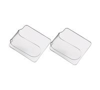 Healvian Paleta De 2 Piezas Paletas De Colores Para Decoración De Paletas Cosméticas De Mano Paletas Acrílicas Paletas De Maquillaje De Salón Herramienta De Arte De Maquillaje
