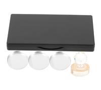 Healvian Paleta de Sombras Rectangular Mate con Espejo Compartimentos con Bandeja Cosmética Estuche Vacío para Maquillaje Portátil y Duradero