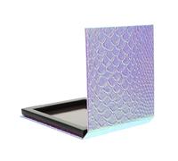 Healvian Paletas De Sombras De Ojos Magnéticas Vacías 1 Unidad Tamaño Pequeño 10x10x1.4 Cm Diseño De Escamas y Almacenamiento Portátil Para Maquillaje De Viaje